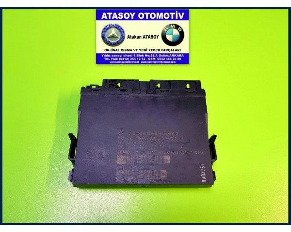 MERCEDES W221 ARKA KOLTUK BEYNİ 2218703593 2218702192 2218709186 , 2218707687 2218707786 2218705085 . 2168204326 2218707787 2218207926 2214423311 2214422611 2214422111 2214422011 2214421211